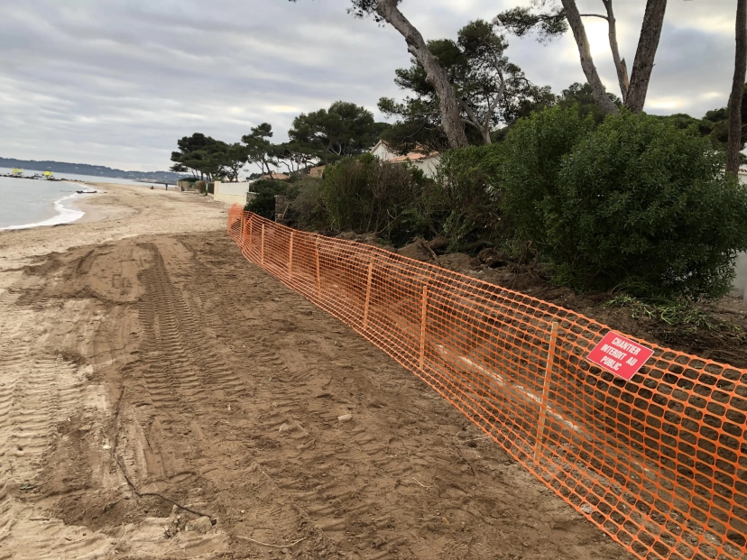 Cloture en bord de mer